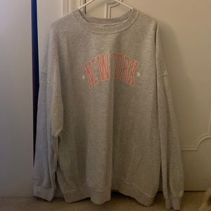 3XL pink & grey New York sweatshirt